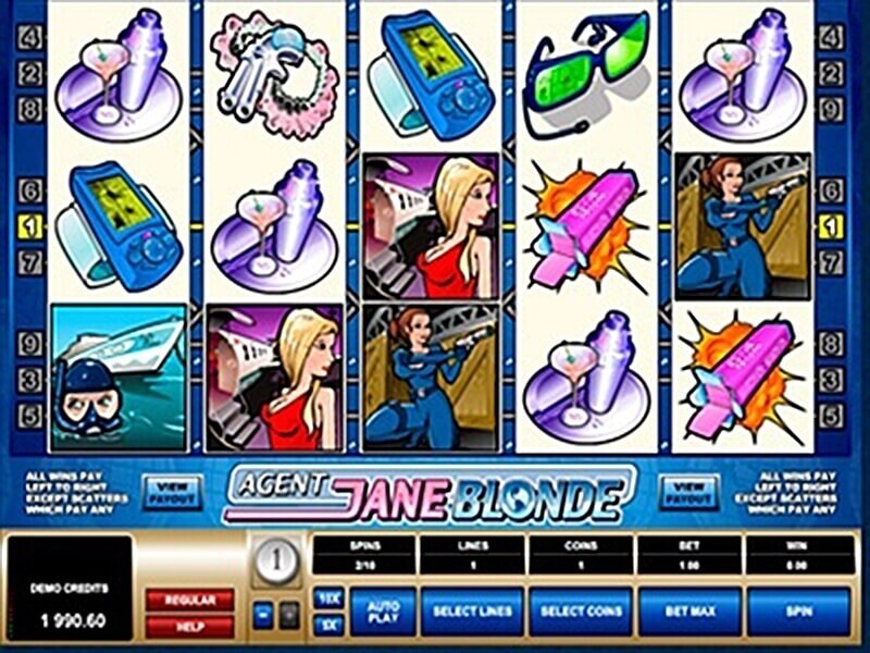 Agent Jane Blonde – the best Video Slot with 5 reels