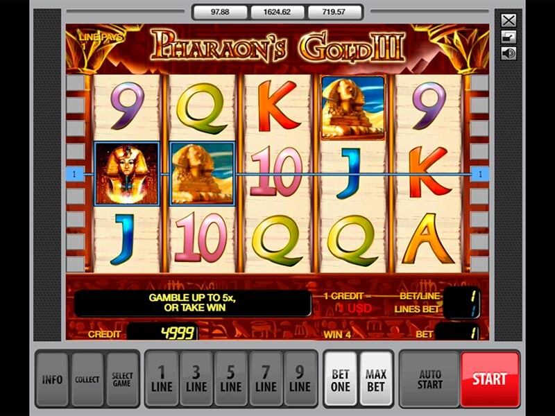 Pharaons Gold III – the best Video Slot with 5 reels