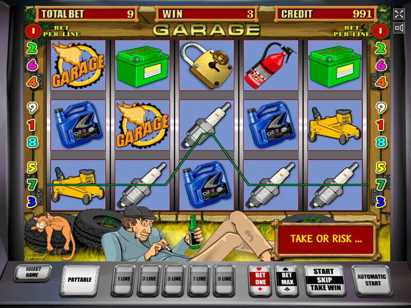 Garage – the best Video Slot with 5 reels