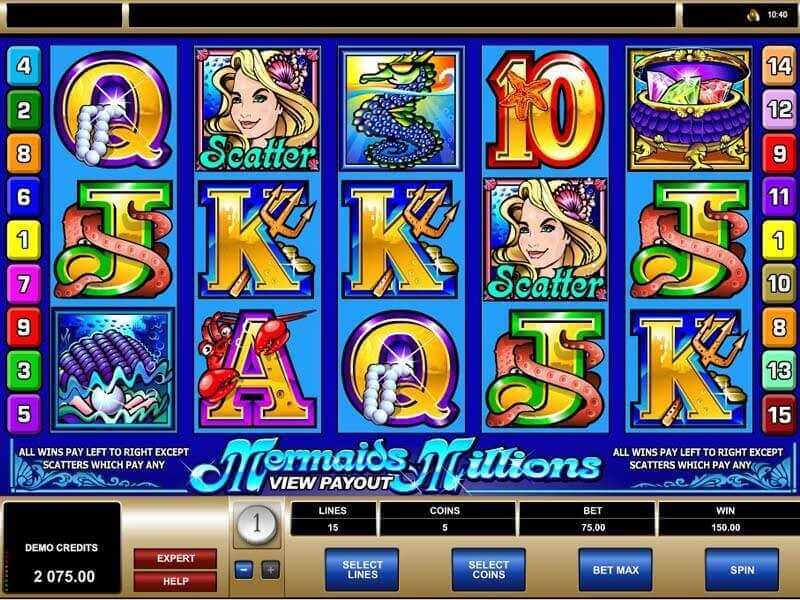 Mermaids Millions – the best Video Slot with 5 reels