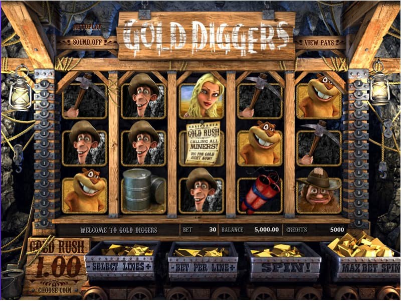 Gold Diggers – the best Video Slot with 5 reels