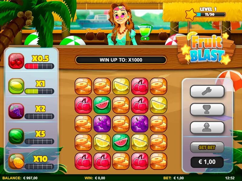 Fruit Blast – the best Video Slot with 5 reels