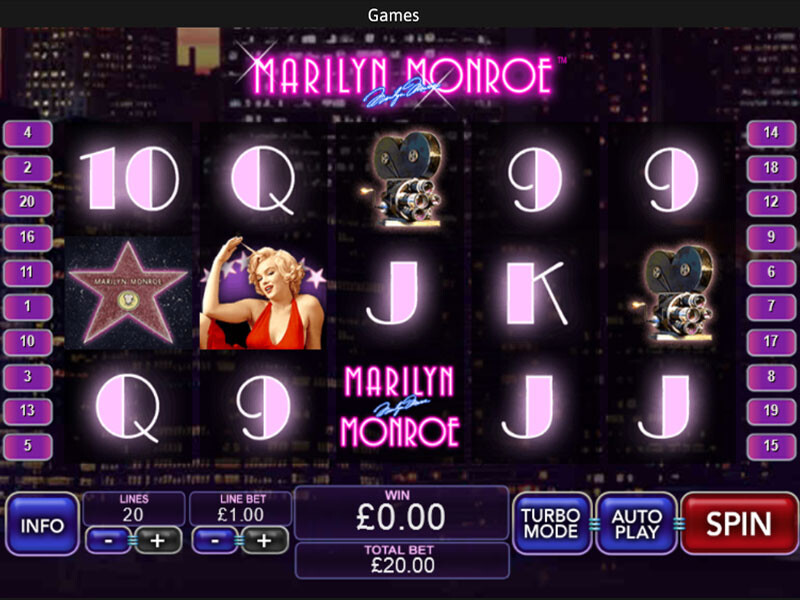 Marilyn Monroe – the best Video Slot with 5 reels