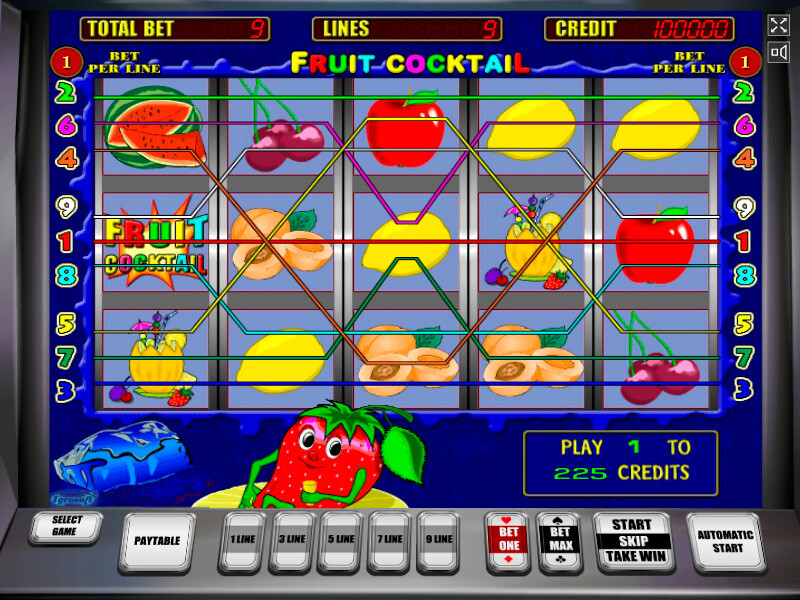 Fruit Cocktail – the best Video Slot with 5 reels